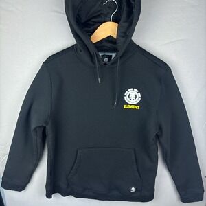 Element Halo Hoodie Skate Sweatshirt Men's Medium Logo Graphic Black